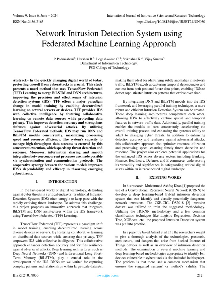 Network Intrusion Detection System Using Federated Machine Learning ...