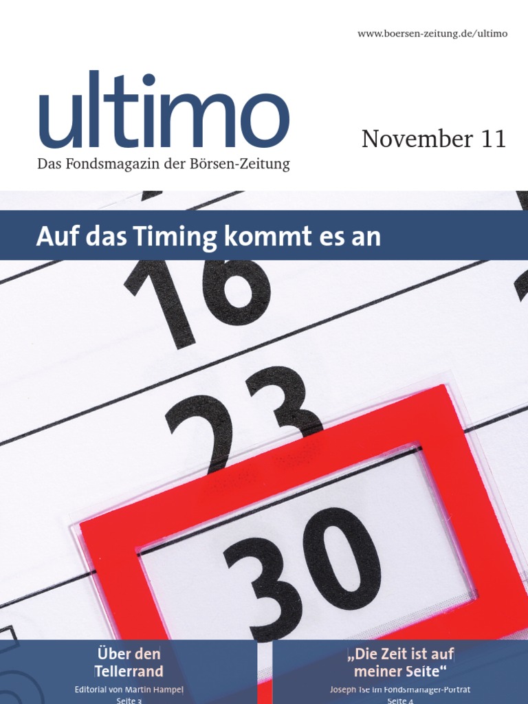 Ultimo Auf Das Timing Kommt Es An