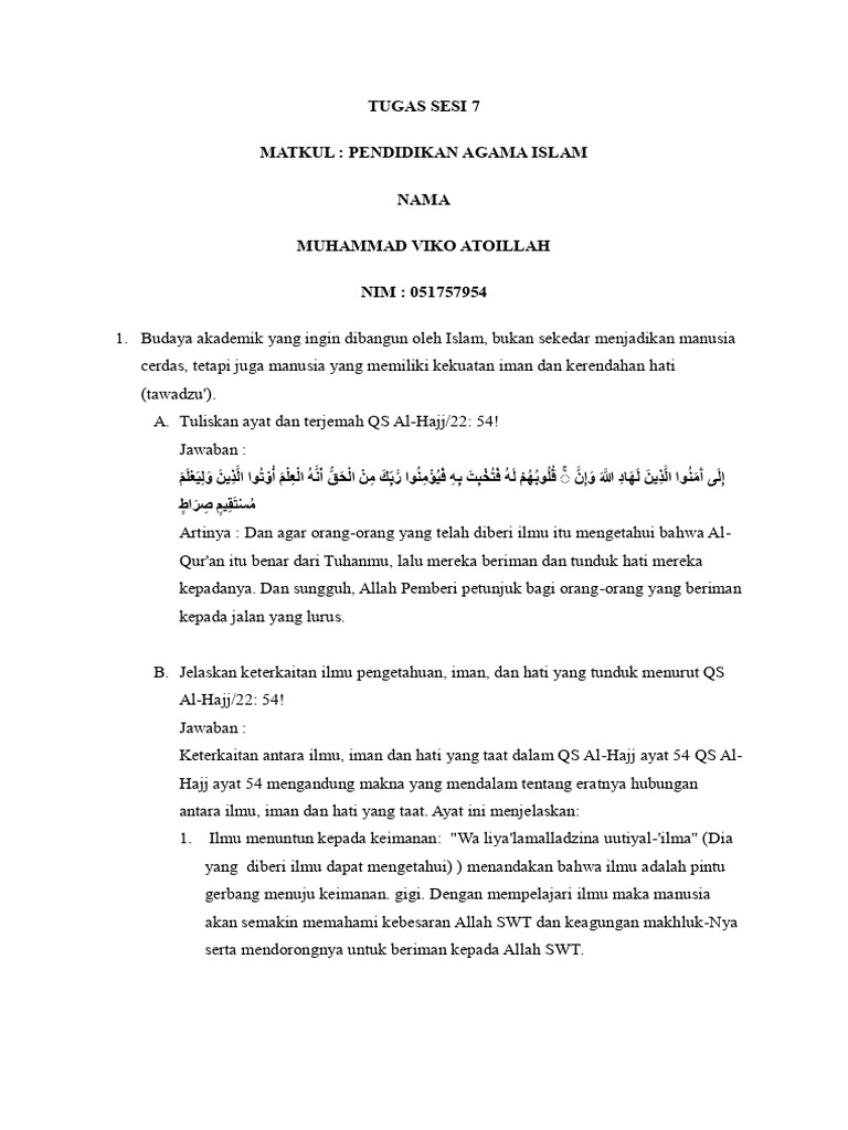 Keterkaitan Ilmu, Iman, dan Hati dalam Islam | PDF | Sains & Matematika ...