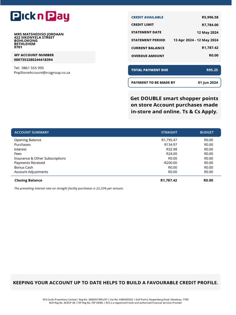 809PnPEmailPostSmart E-Statement May2024 17244 | PDF | Credit | Finance ...