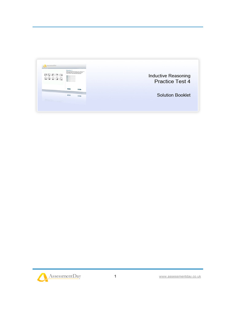 Inductive Reasoning Practice Solutions | PDF | Rotation | Triangle