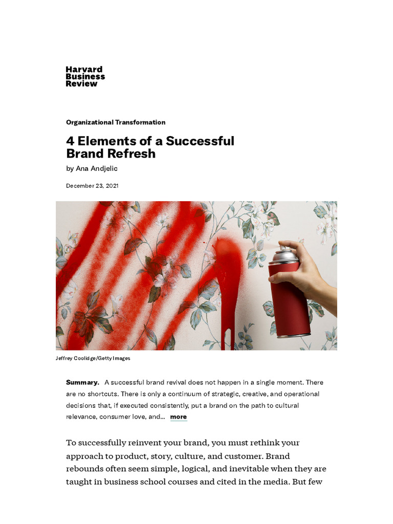 Pillars of Successful Brand Revival | PDF | Brand | Apple Inc.