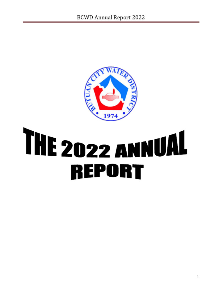 BCWD 2022 Annual Report Overview | PDF | Water Purification | Water