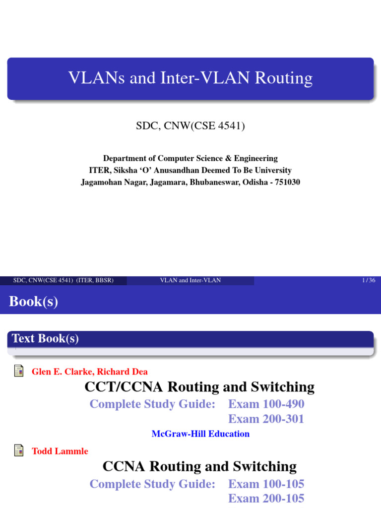 VLANs and Inter-VLAN Routing Guide | PDF | Network Switch | Computing