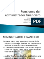 Funciones Del Administrador Financiero