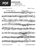 楽譜　Henri Tomasi　BALLADE　サクソフォン　ピアノ 楽譜 Henri Tomasi BALLADE サクソフォン ピアノ Ballade by