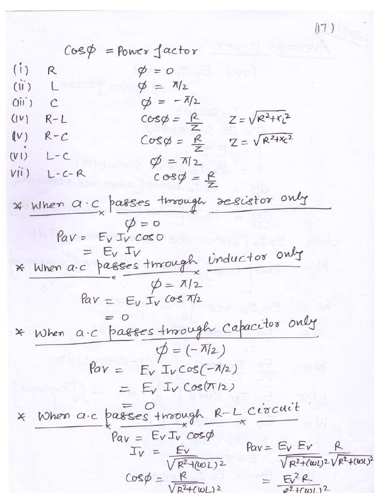 Alternating Current 2 Pdf