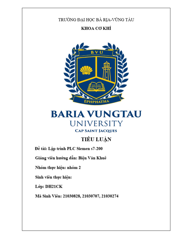Plc-Simen - Nhom 2 2 | PDF