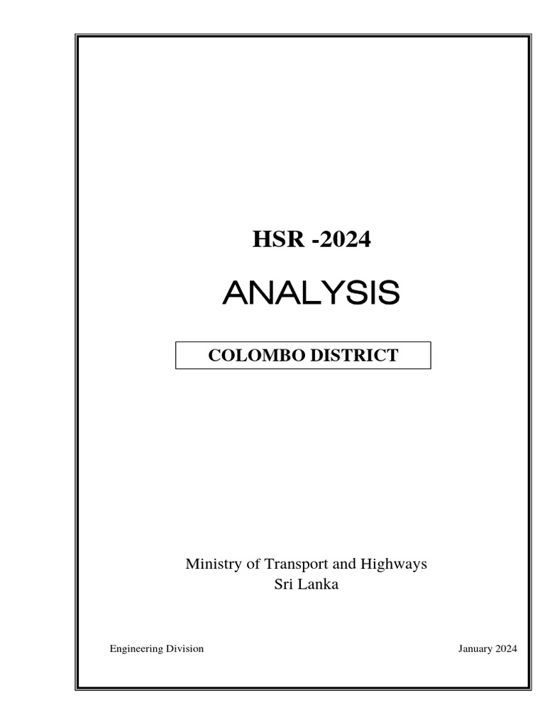HSR Analysis 2024: Rates and Guidelines | PDF | Concrete | Road