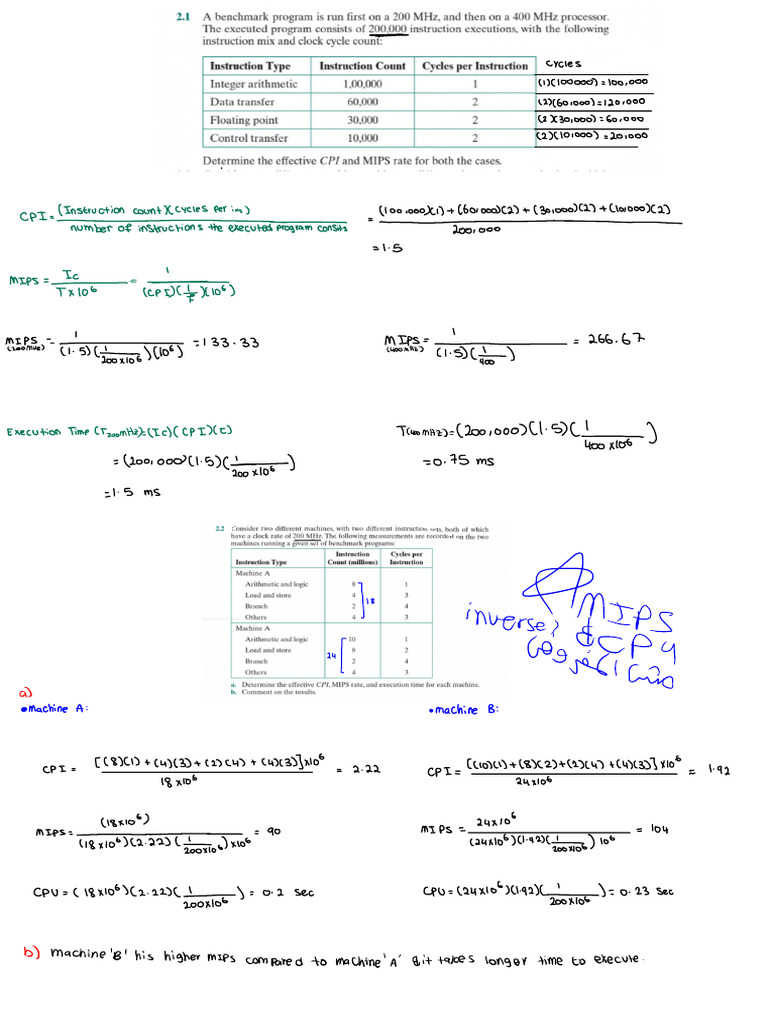 HW 5 | PDF | Central Processing Unit | Computer Science