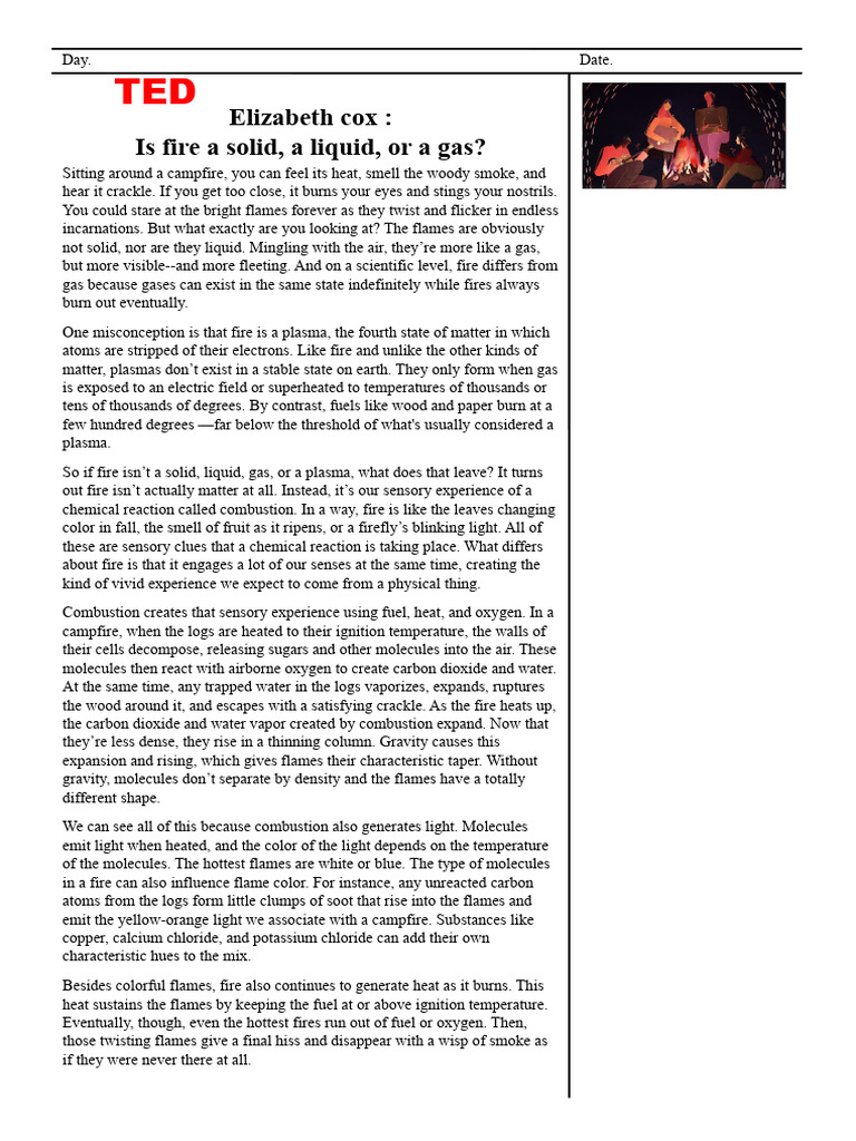 Is Fire A Solid, A Liquid, or A Gas Download Free PDF Fires