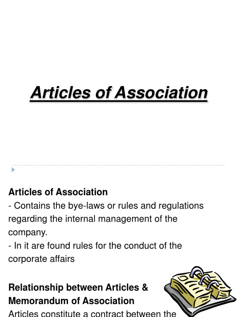 Overview of Articles of Association | PDF | Articles Of Association ...