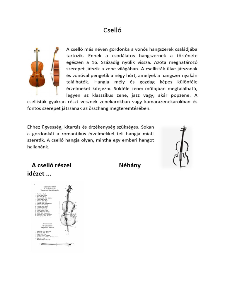 Cselló | PDF