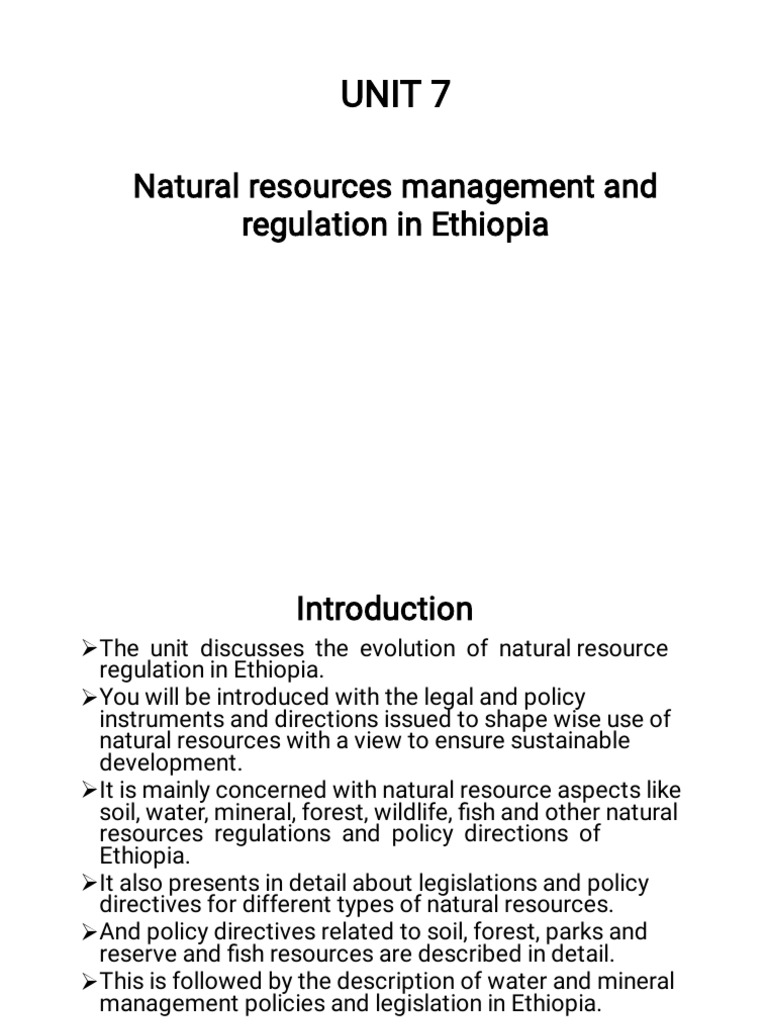 natural-resources-management-and-regulation-in-ethiopia-unit-7-pdf