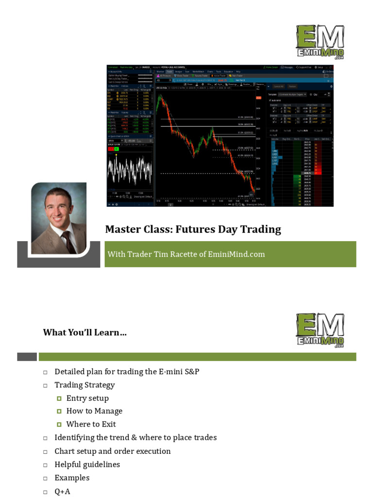 Futures Day Trading Masterclass | PDF | Day Trading | Financial Markets