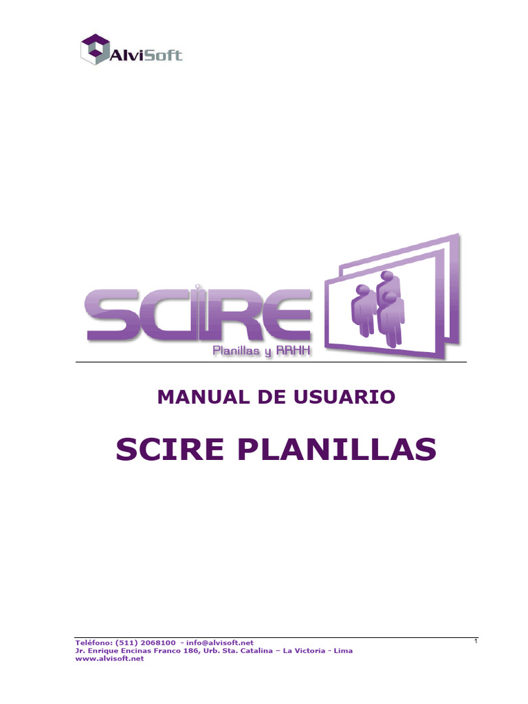 Manual de Usuario SCIRE Planillas | PDF | Ventana (informática)