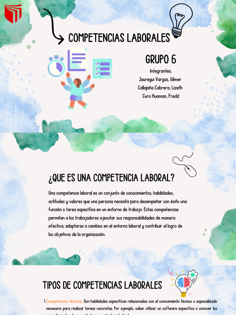 Tipos de Competencias Laborales | PDF | Crecimiento personal y ...
