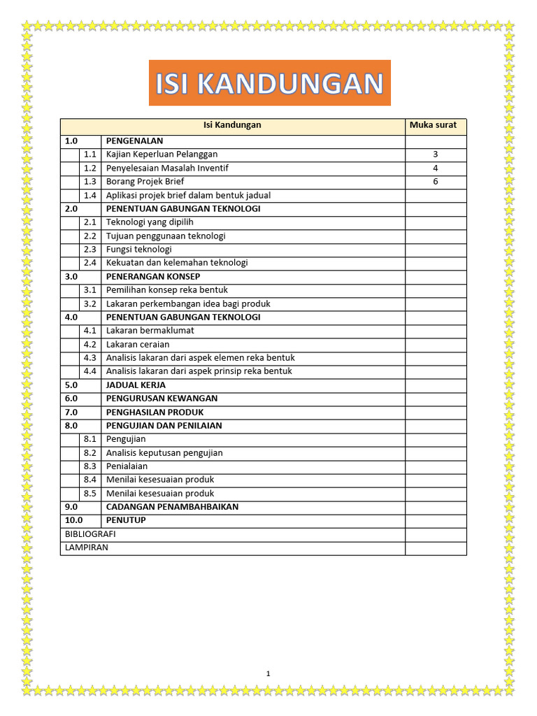 Laporan Penghasilan Produk RBT Tingkatan 3 | PDF