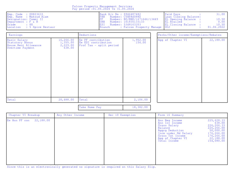Payslip 00823633 May 2024 Download Free PDF Tax Refund Salary