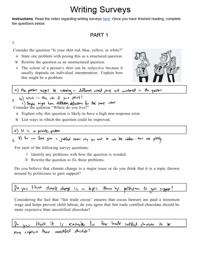 Guide to Writing Effective Surveys | PDF