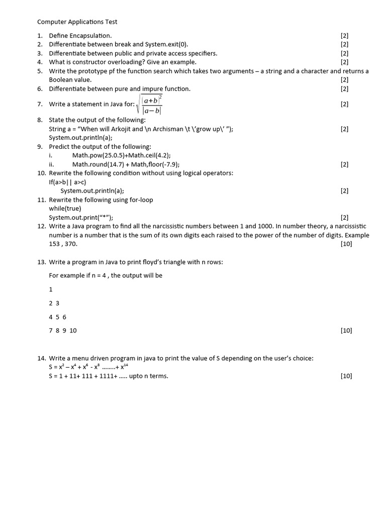Computer Appliactions - Test 2 | PDF | Computer Science | Computer ...