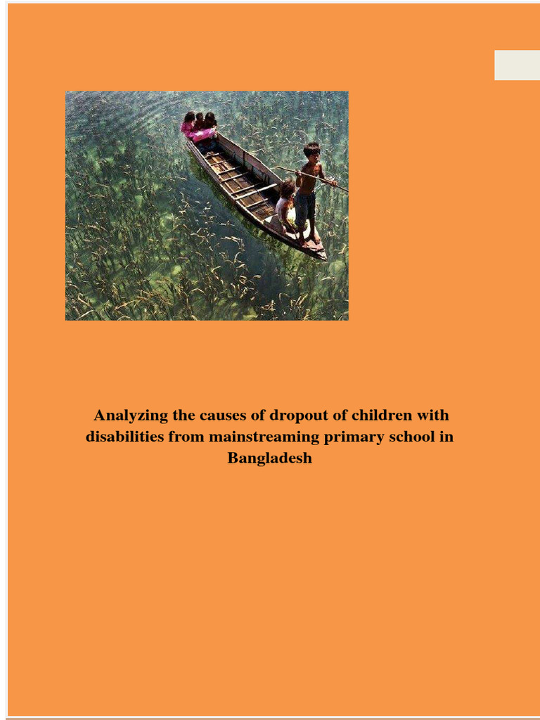 2017 - DRRA ACIE UNESCO Study CWD Dropout | PDF | Inclusion (Education) | Millennium Development