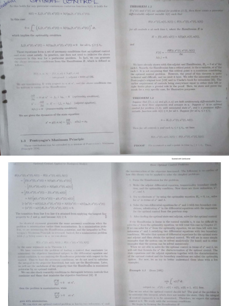 3.optimal Control | PDF