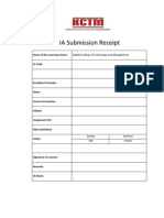 IA Submission Receipt