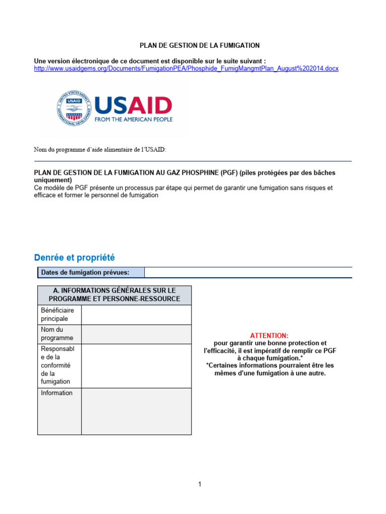 Gestion de la Fumigation au Gaz Phosphine | PDF