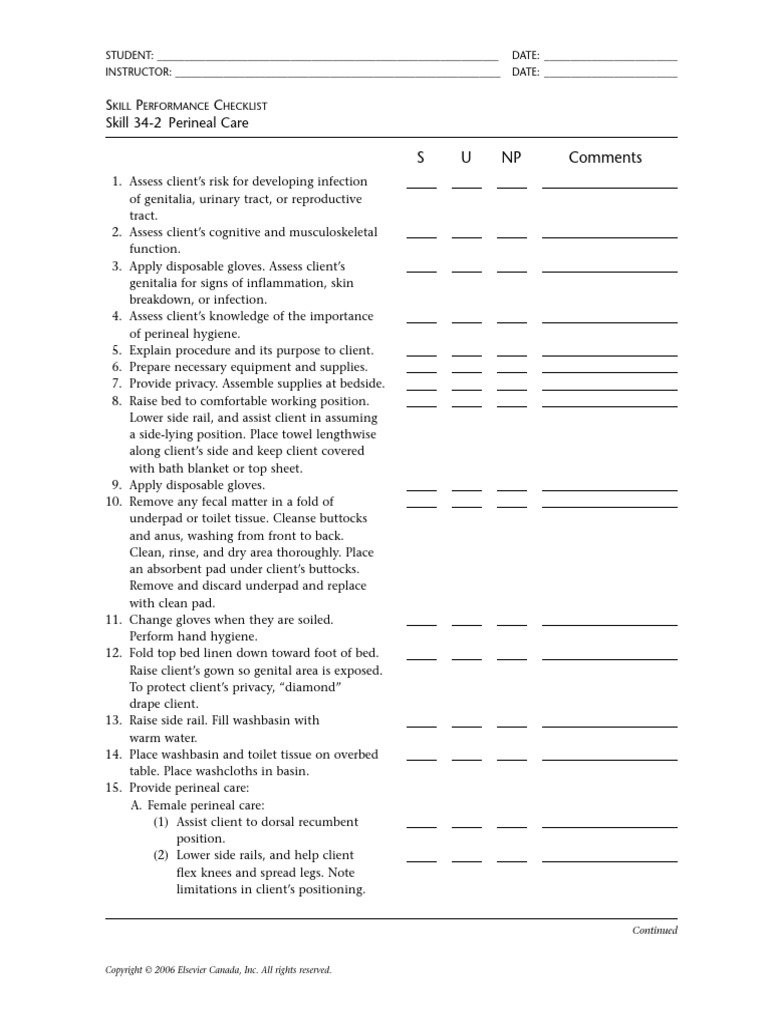perineal-care-chklist-download-free-pdf-labia-hygiene