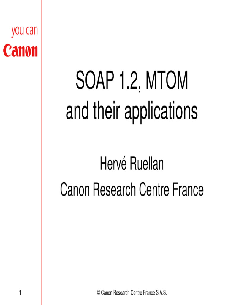 SOAP-MTOM Canon | PDF | Soap | Xml