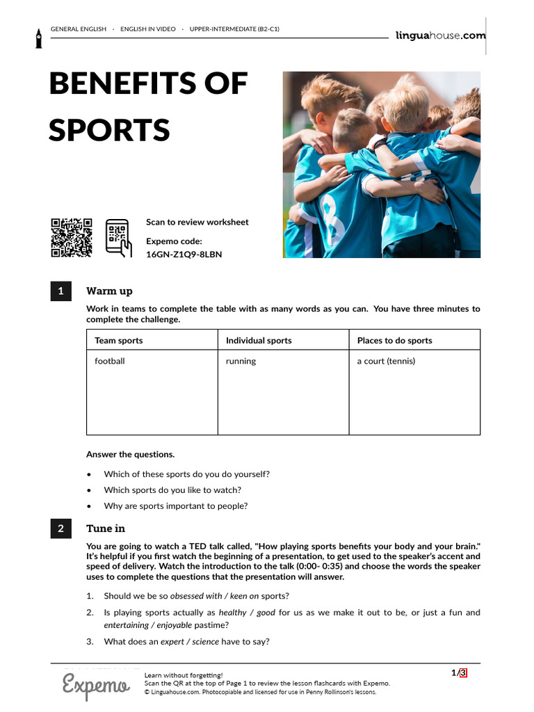 Benefits of Sports for Mind and Body | PDF | Experience | Psychology