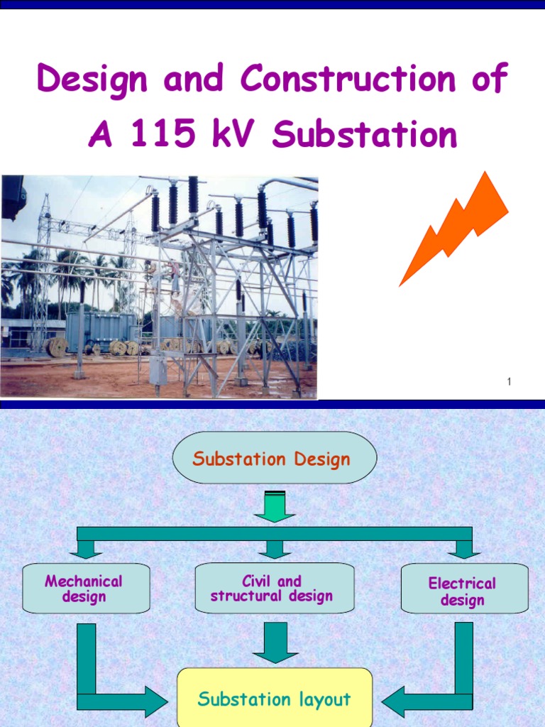 115 kV Substation Design Guide | PDF | Electrical Substation | High Voltage