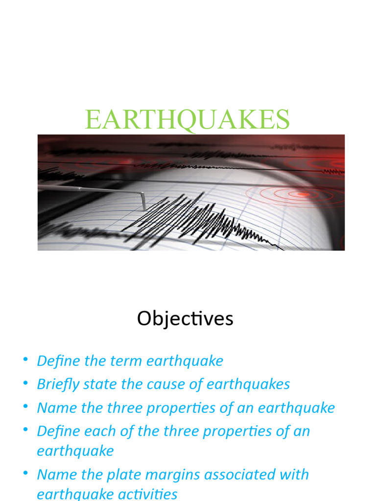 Earthquakes Pdf Volcano Earthquakes