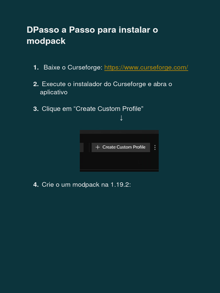 Instalação do Modpack Eaglercraft 1.12.2 | PDF