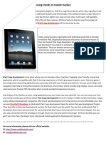 Ipad 2 App Development - A Rising Trends in Mobile Market