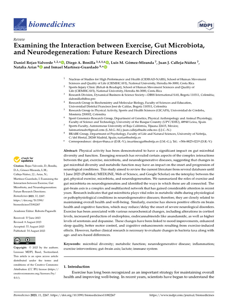 Examining The Interaction Between Exercise, Gut Microbiota, and ...