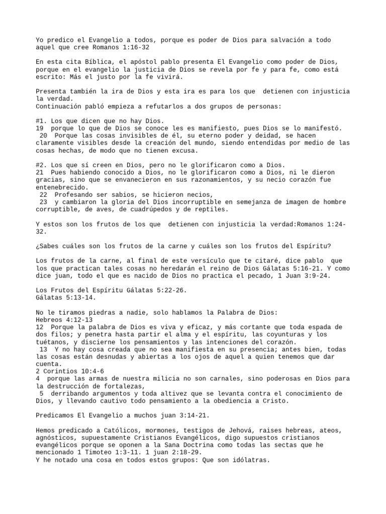 Yo Predico El Evange Pdf Dios Pablo El Apóstol