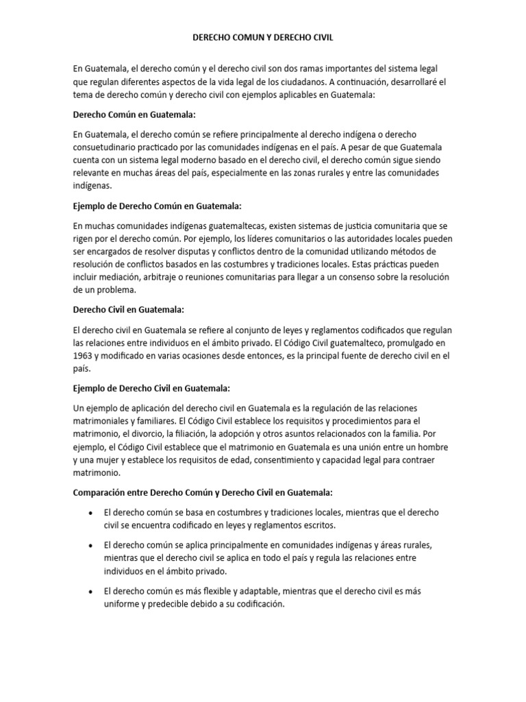 Concepto de derecho civil y derecho comun descargar gratis pdf