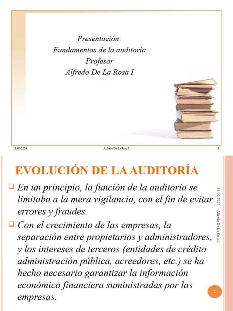 Fundamentos de La Auditoria | PDF | Auditoría | Contralor