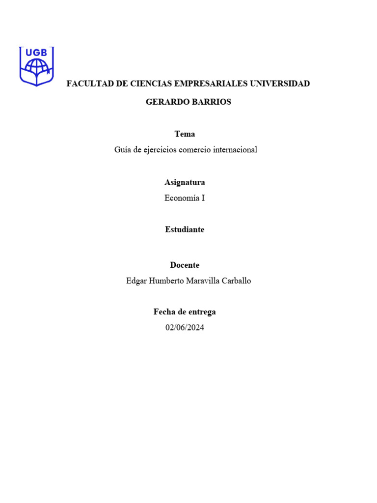 Ejercicios de Excedente en Comercio Internacional | PDF | Economias