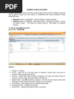 Finacle 10 Menu Options Guide | PDF | Transaction Account | Banking