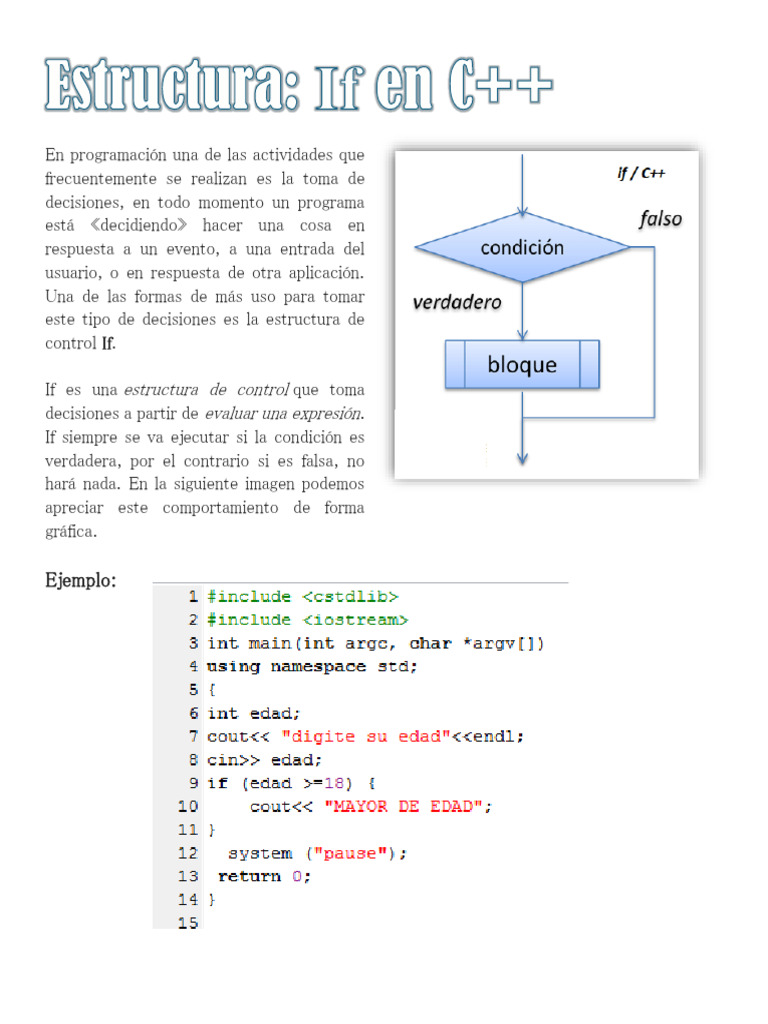 Estructura If en Programación | PDF | Informática