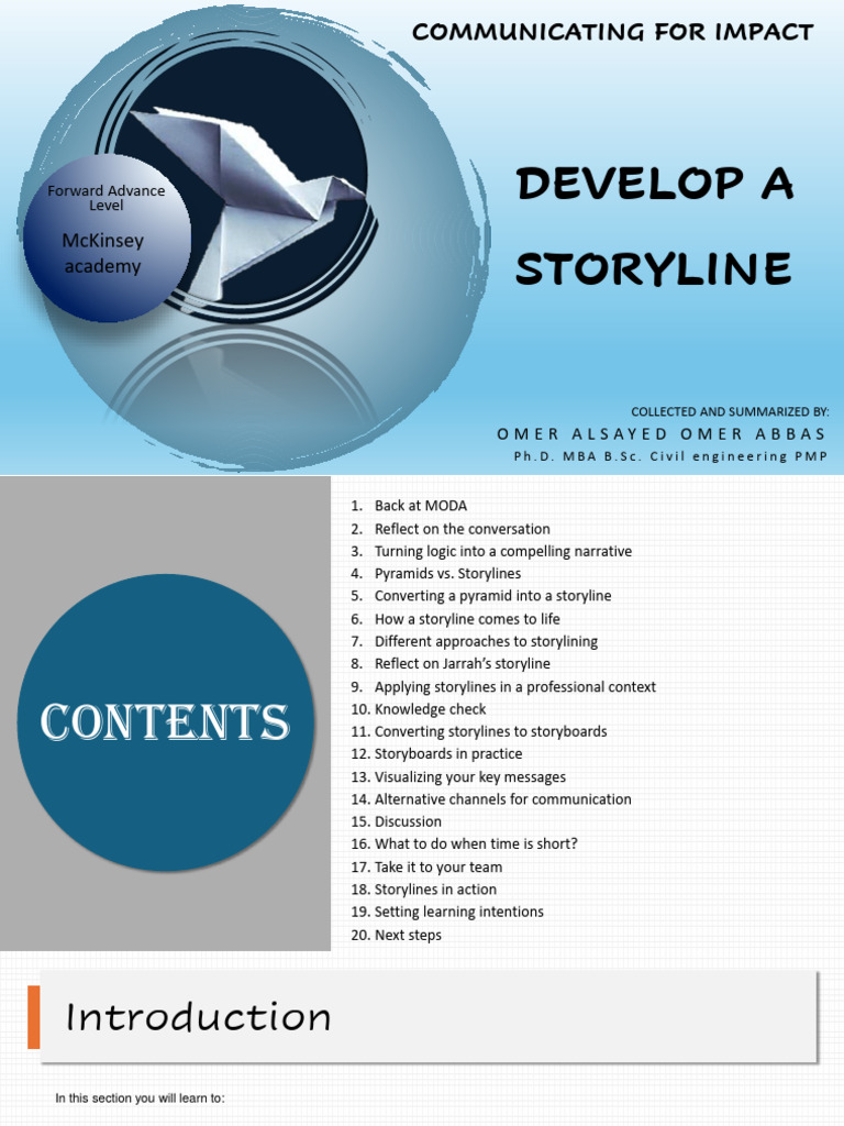 Develop A Storyline - 102841 | PDF | Communication | Information