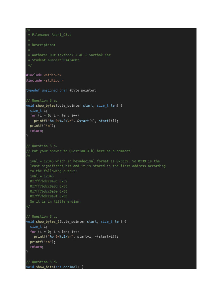 C Programming Byte Analysis | PDF | Computers | Technology & Engineering