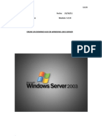 Teoria Agregar Dominio Hijo a Windows Server 2003