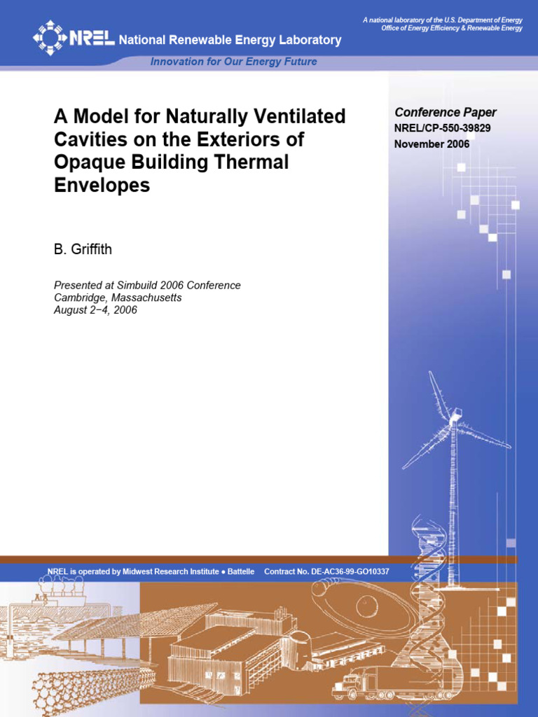 Naturally Ventilated Cavity Model for Buildings | PDF | Heat Transfer ...