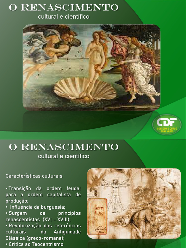 O RENASCIMENTO Cultural e Científico - CDF | PDF | Renascimento | Science