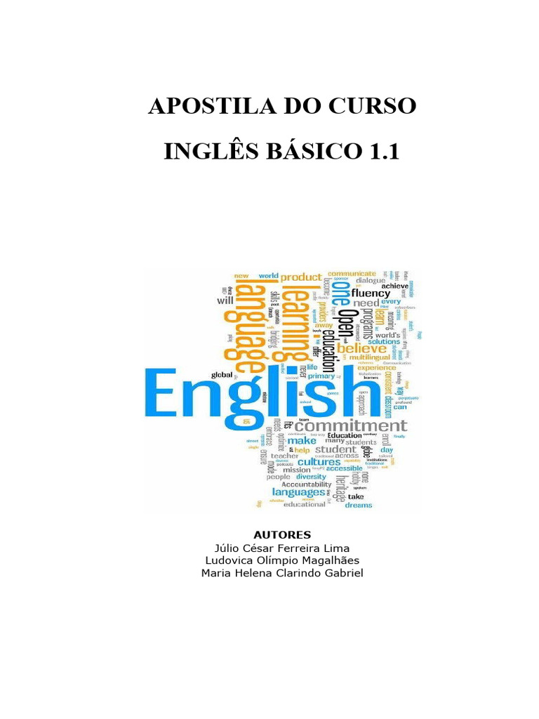 Apostila de Inglês Básico | PDF | Desenvolvimento profissional