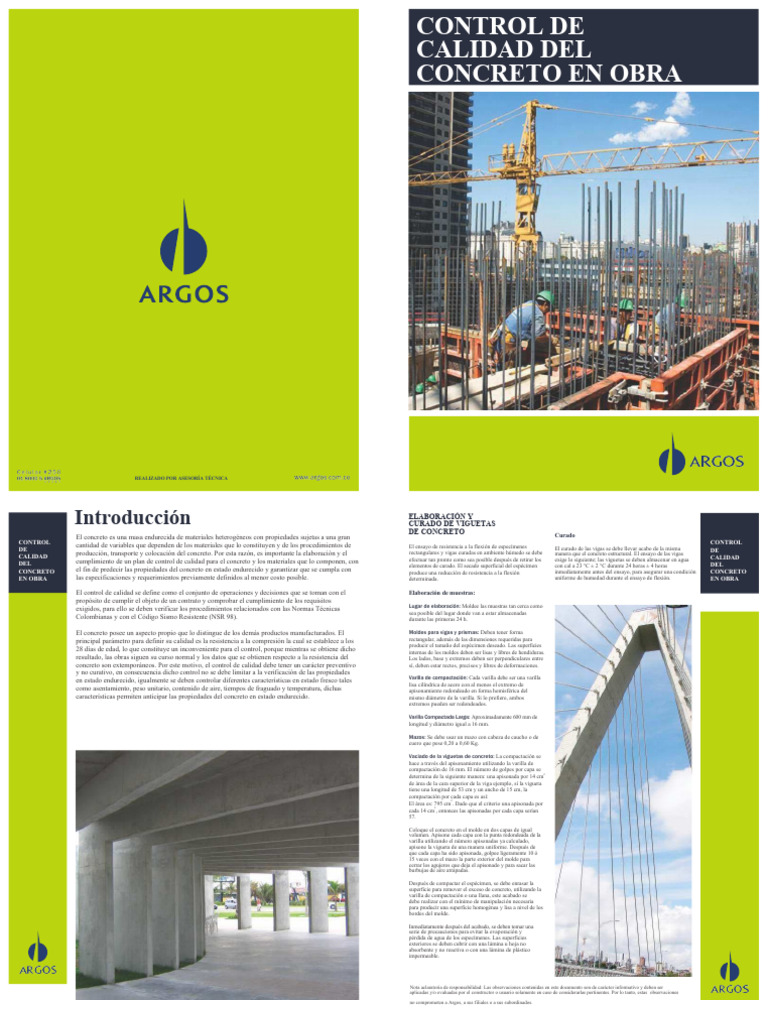 Control de Calidad del Concreto en Obra | PDF | Hormigón | Cemento